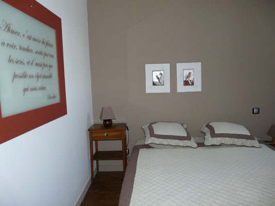 Chambre du gîte Stendhal