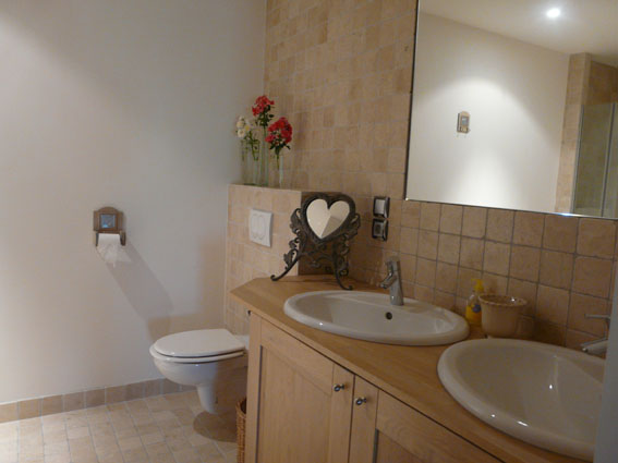 Salle de bain du gîte Stendhal
